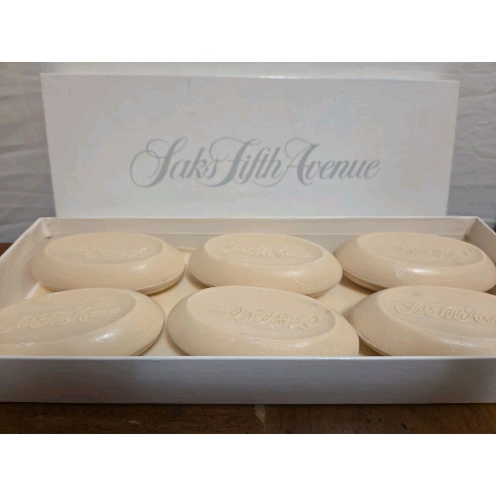 Saks Fifth Avenue Fragrance 6 Soap Bars 21 oz New Old Stock Vintage
